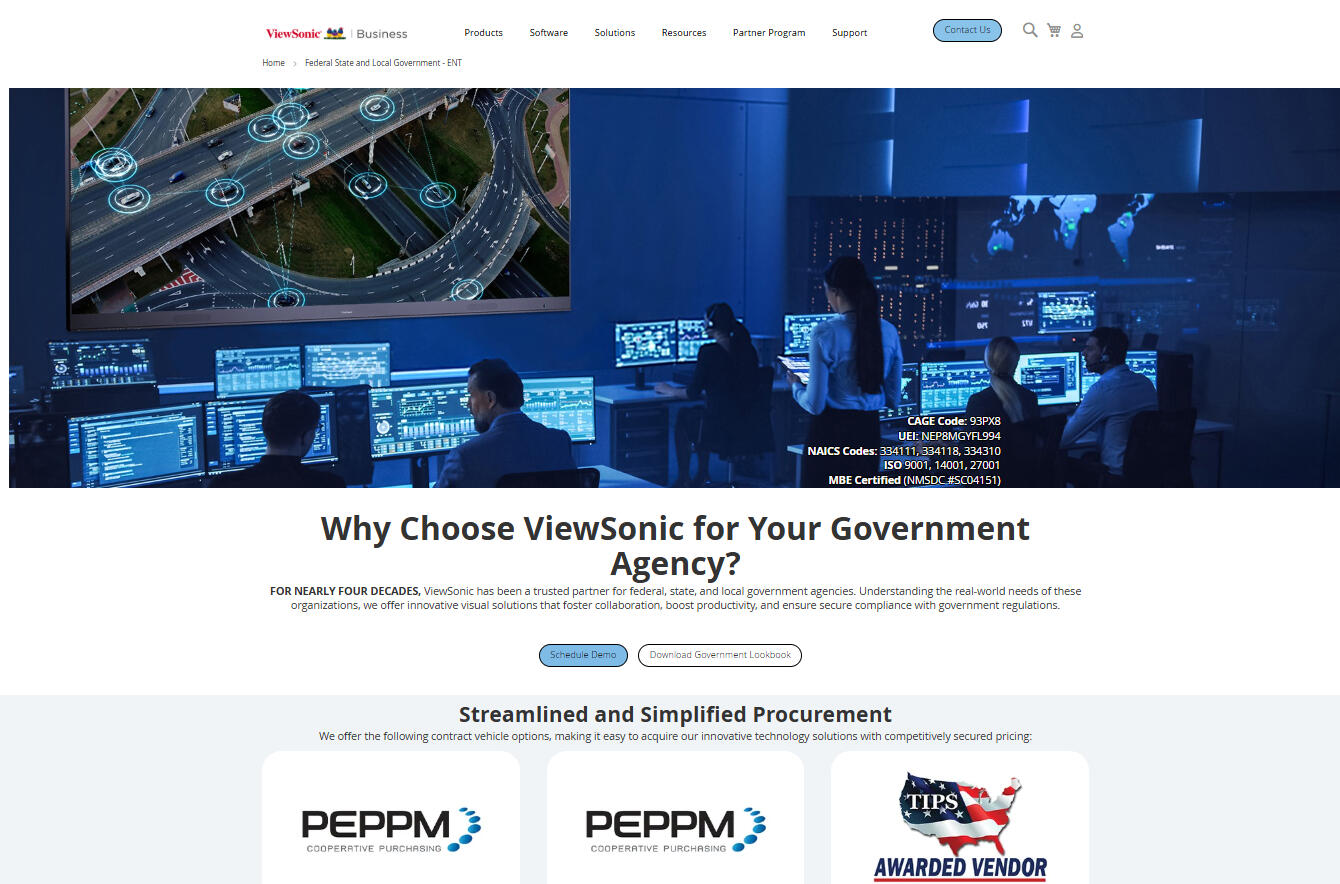 Government Landing Page
